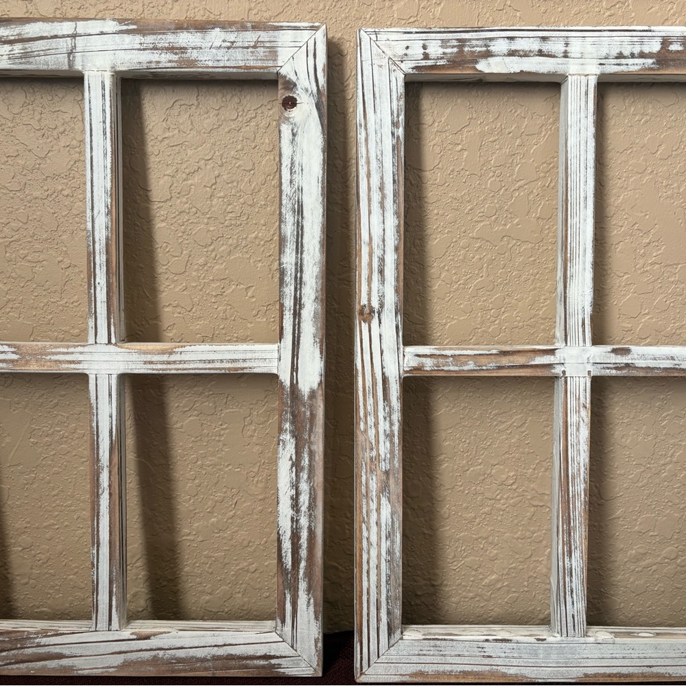 Rustic Wooden Window Frame - Picture 2 of 15